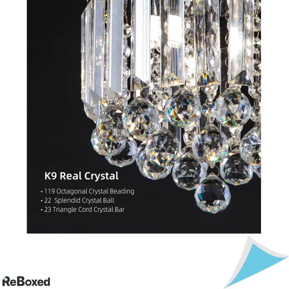 CCKCOM Candelabru cu Margele 20.5 x 25 cm