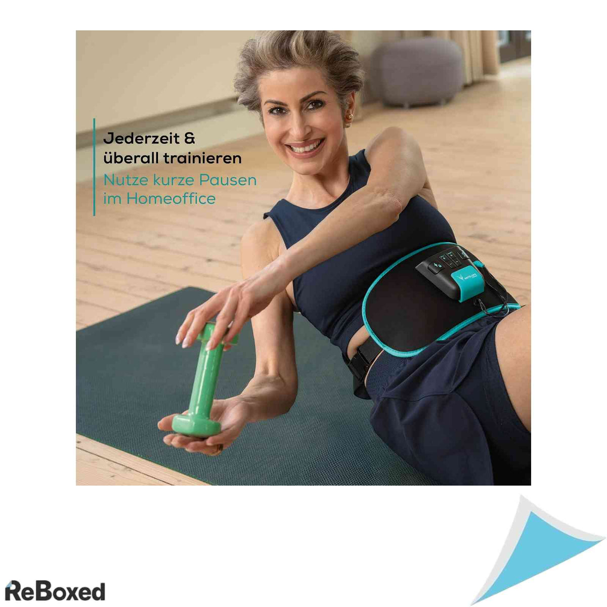 Centura Electrostimulare EMS Beurer Corefit II by Antelope Stimulare Abdomen si Spate 9 Programe 4 Electrozi Ajustabila Unisex Negru