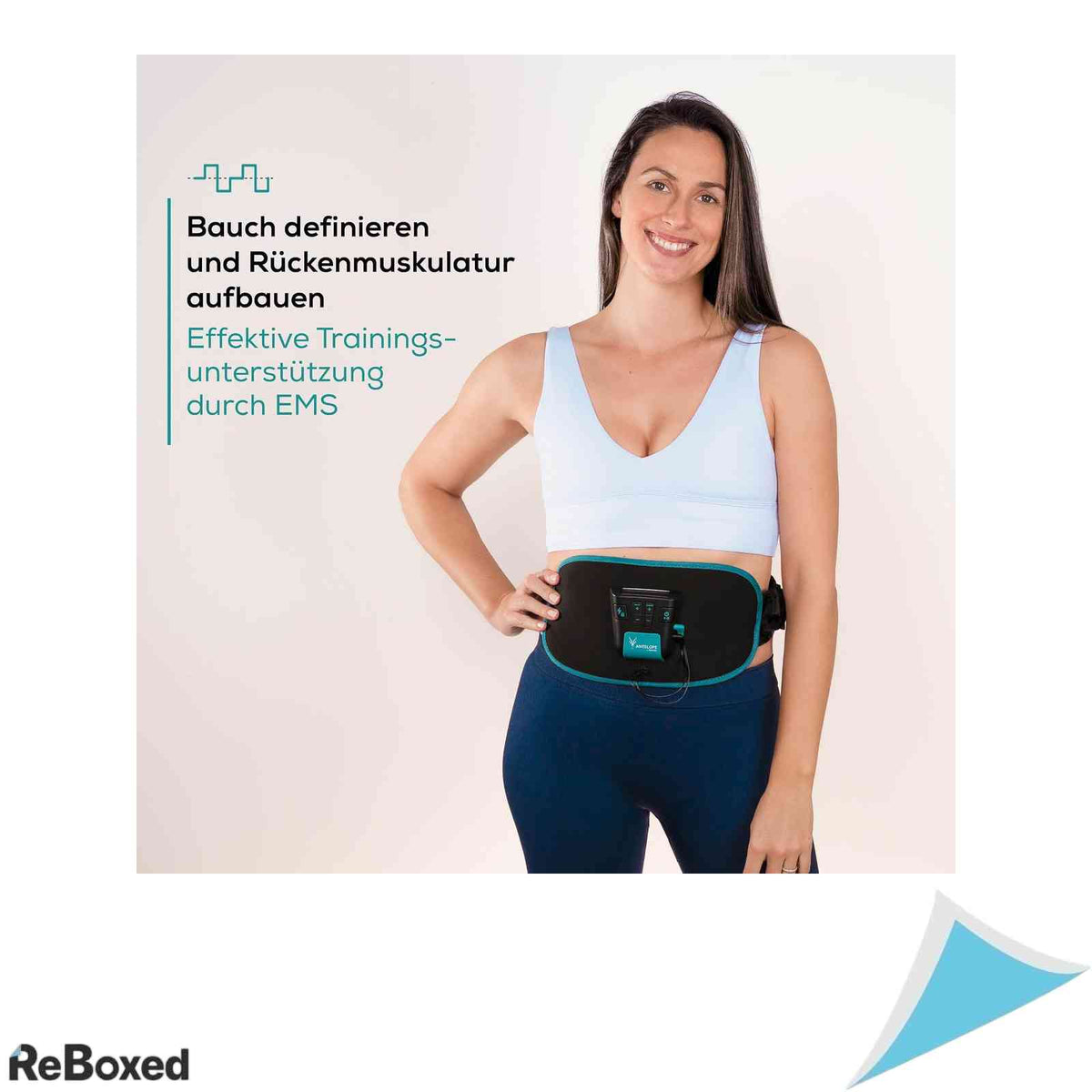 Centura Electrostimulare EMS Beurer Corefit II by Antelope Stimulare Abdomen si Spate 9 Programe 4 Electrozi Ajustabila Unisex Negru
