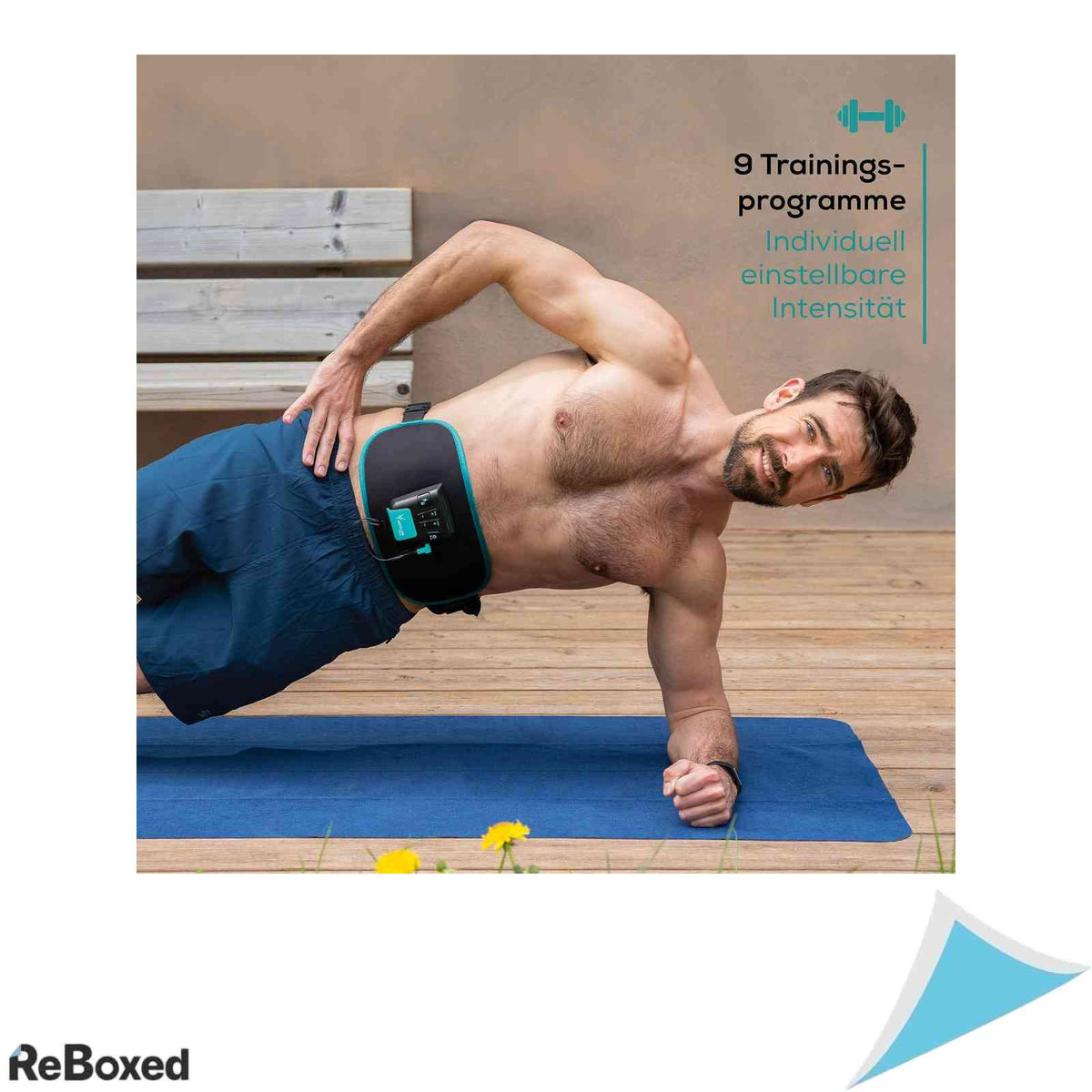 Centura Electrostimulare EMS Beurer Corefit II by Antelope Stimulare Abdomen si Spate 9 Programe 4 Electrozi Ajustabila Unisex Negru