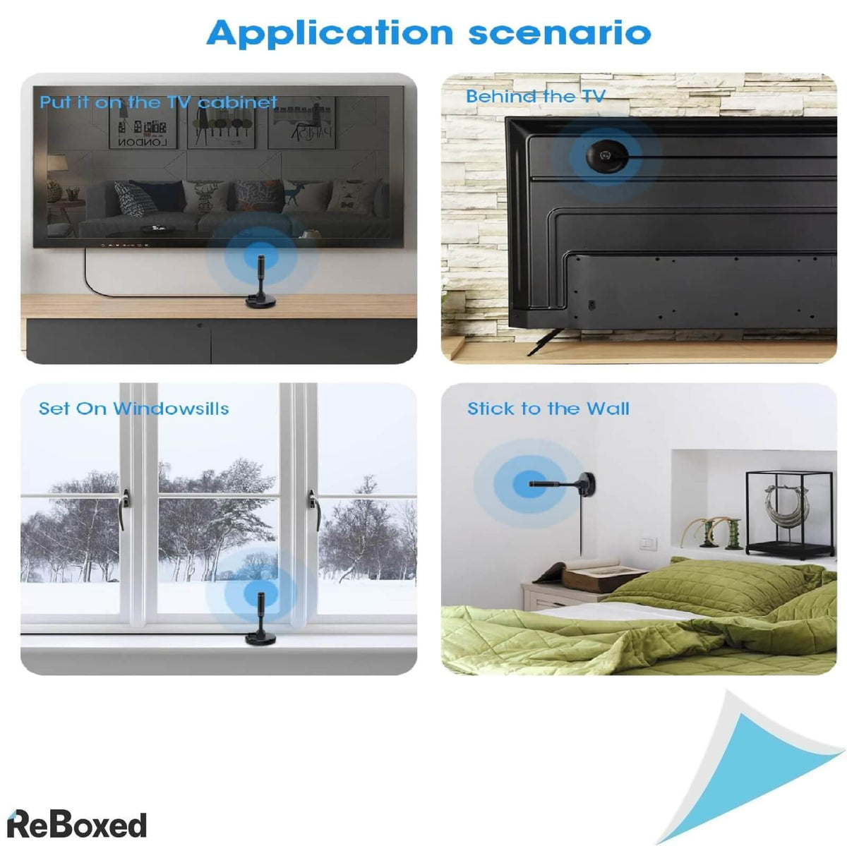 Chaowei Antenta TV Amplificata pentru Interior Exterior