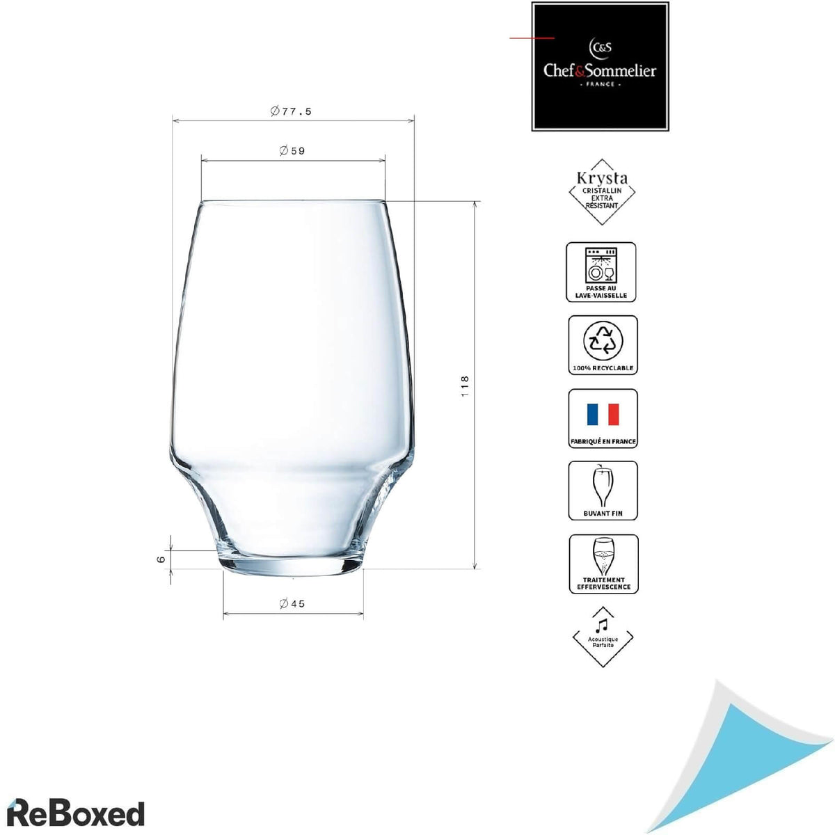 Chef &amp; Sommelier Set 6 Pahare 350ml