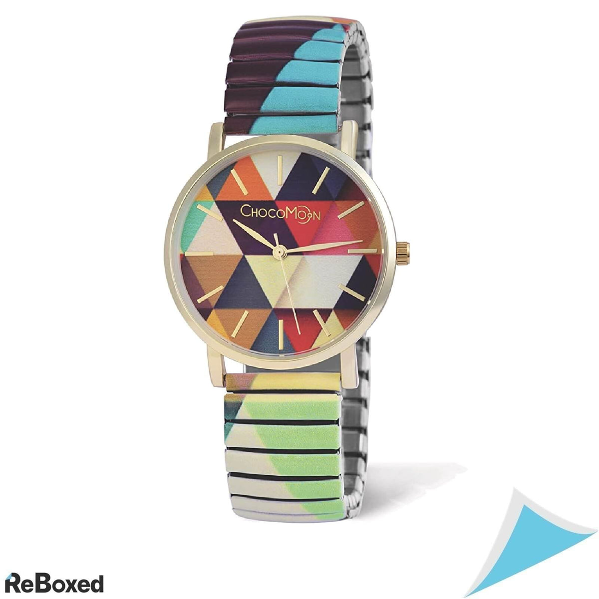 ChocoMoon CC-2017-01 Ceas Dama Vintage Rotund Forme Geometrice