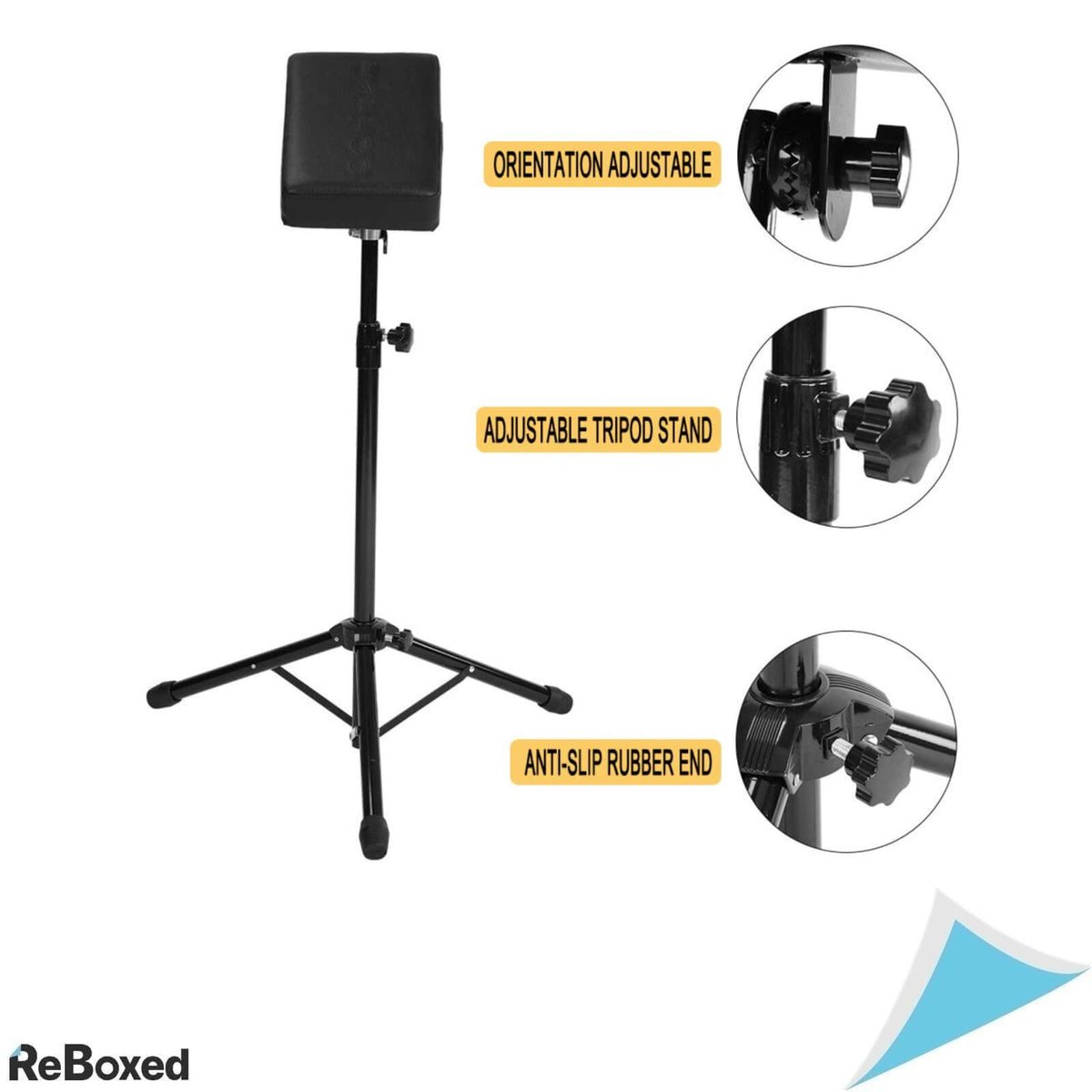 Cocoarm Trepied cu Cotiera pentru Tatuaje Reglabil 64-112 cm