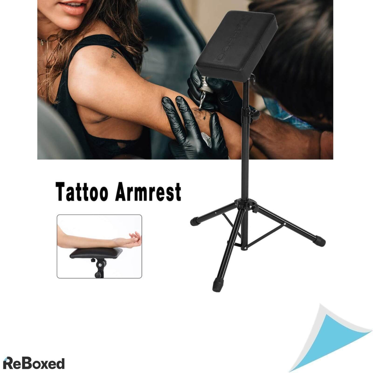 Cocoarm Trepied cu Cotiera pentru Tatuaje Reglabil 64-112 cm