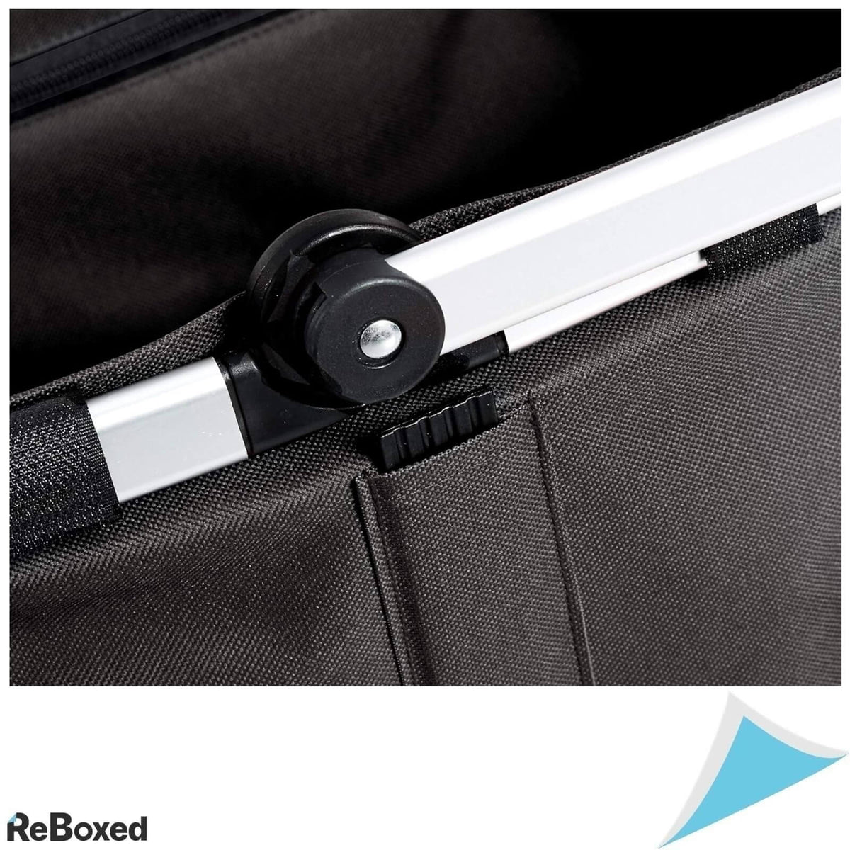 Cos Personal de Cumparaturi Pliabil Panza Aluminiu Negru