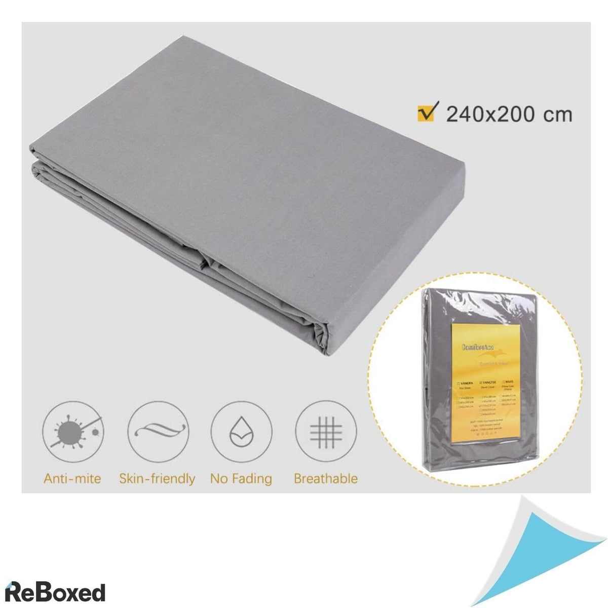 ComfortAce Husa Pilota 200x220cm Bumbac 200T fara Fermoar