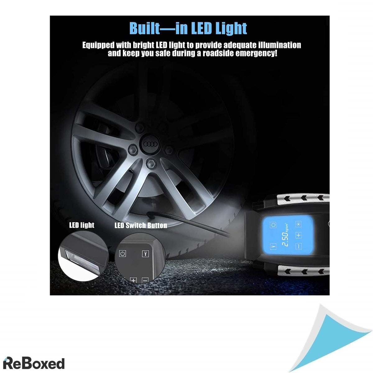 Compresor Auto Electric OneAmg 12V cu Ecran Tactil