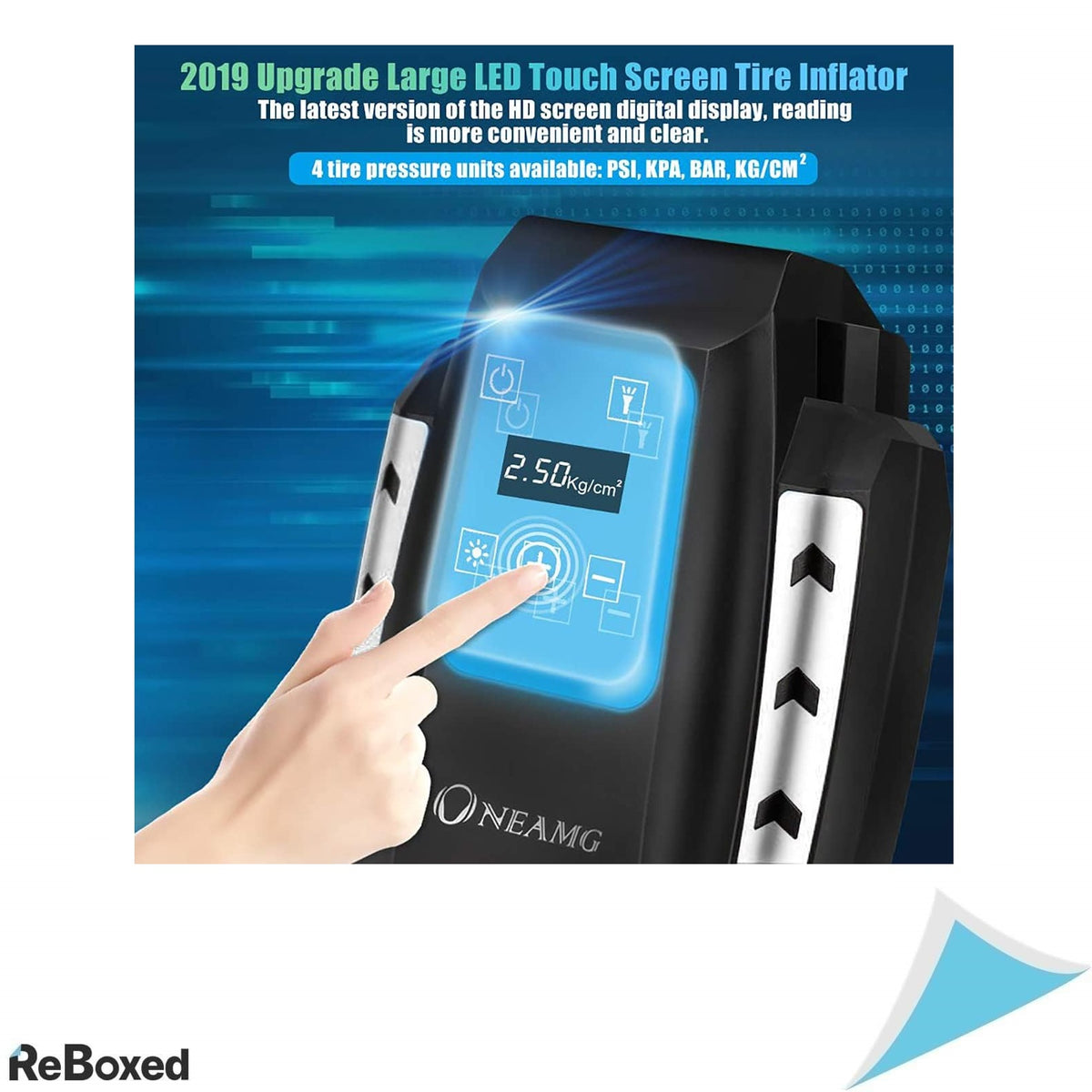 Compresor Auto Electric OneAmg 12V cu Ecran Tactil