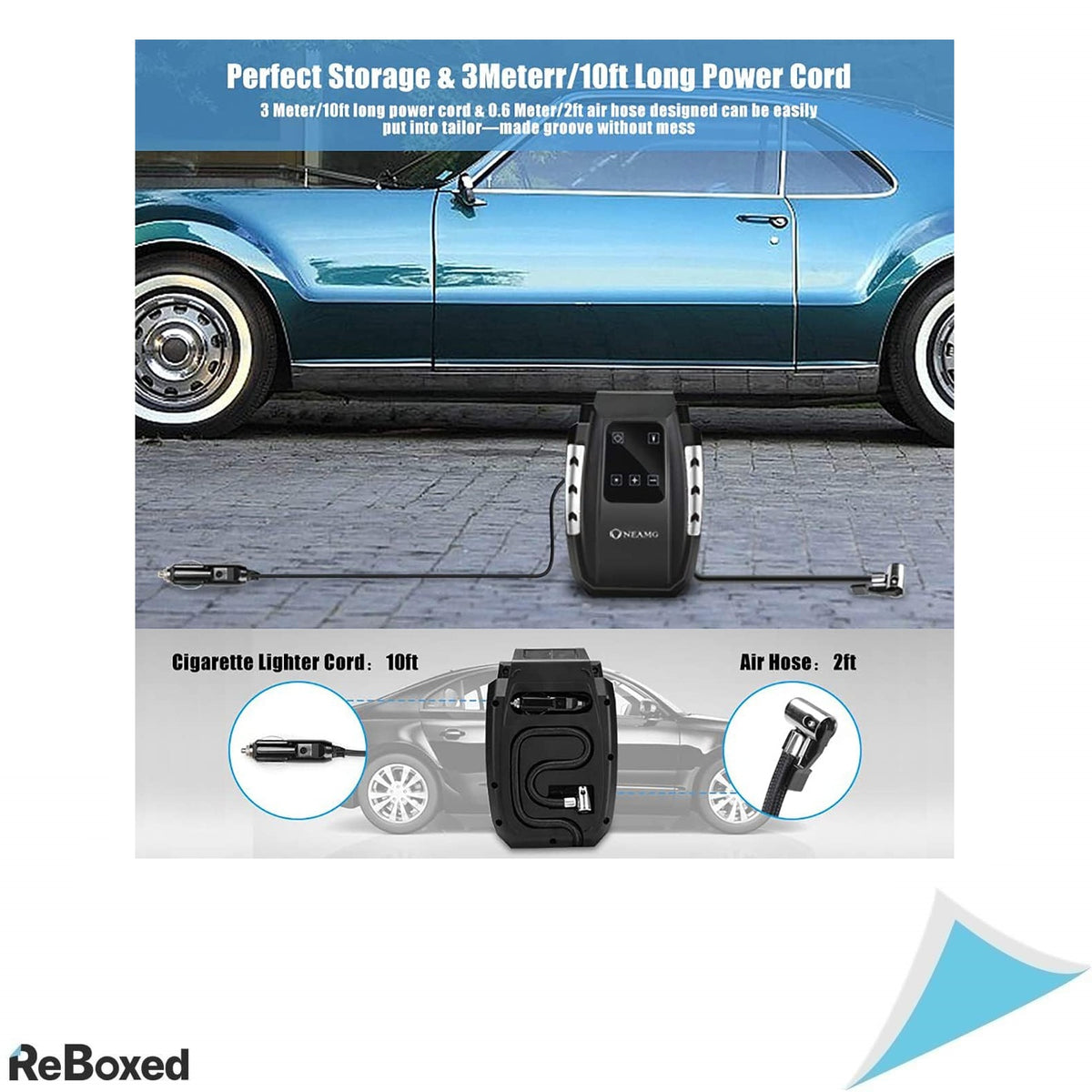 Compresor Auto Electric OneAmg 12V cu Ecran Tactil