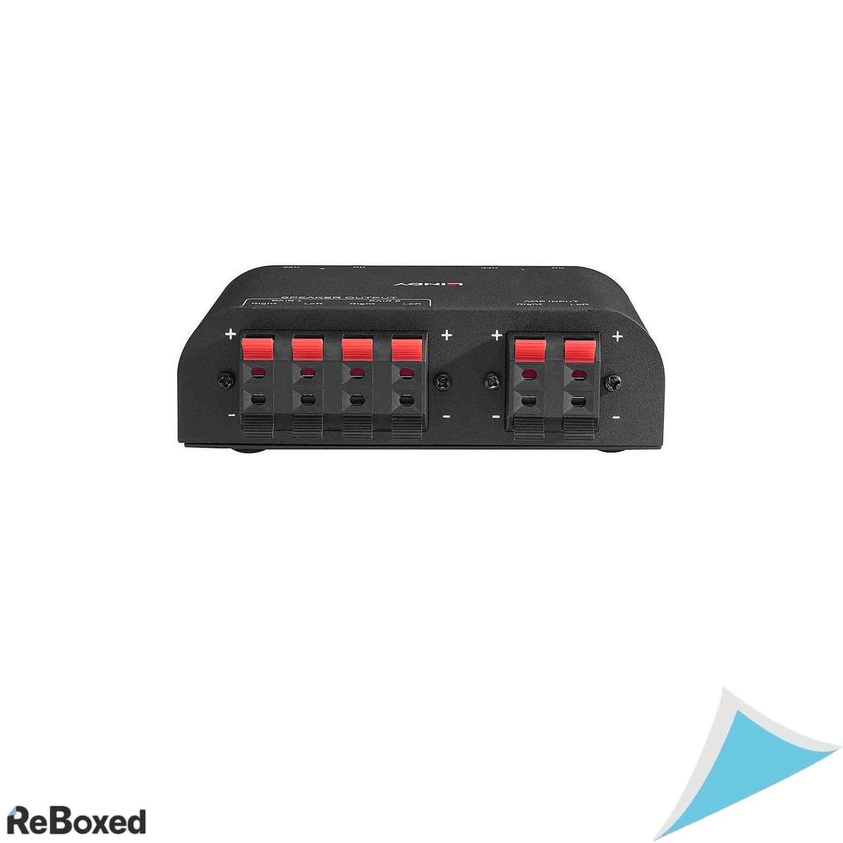 Comutator audio Lindy 70422 pentru 2 perechi de boxe, 150W RMS/canal