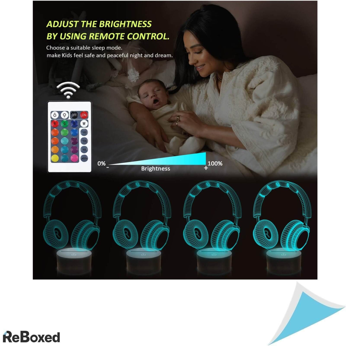 Coopark Lampa 3D cu Telecomanda 16 Culori