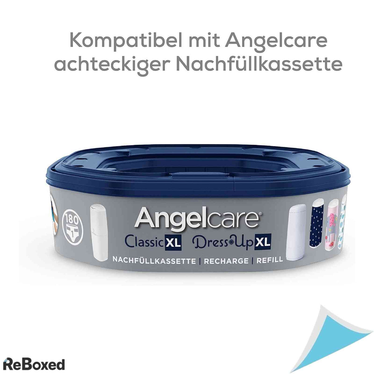 Cos de Gunoi pentru Scutece Angelcare Classic XL Alb Capacitate Mare