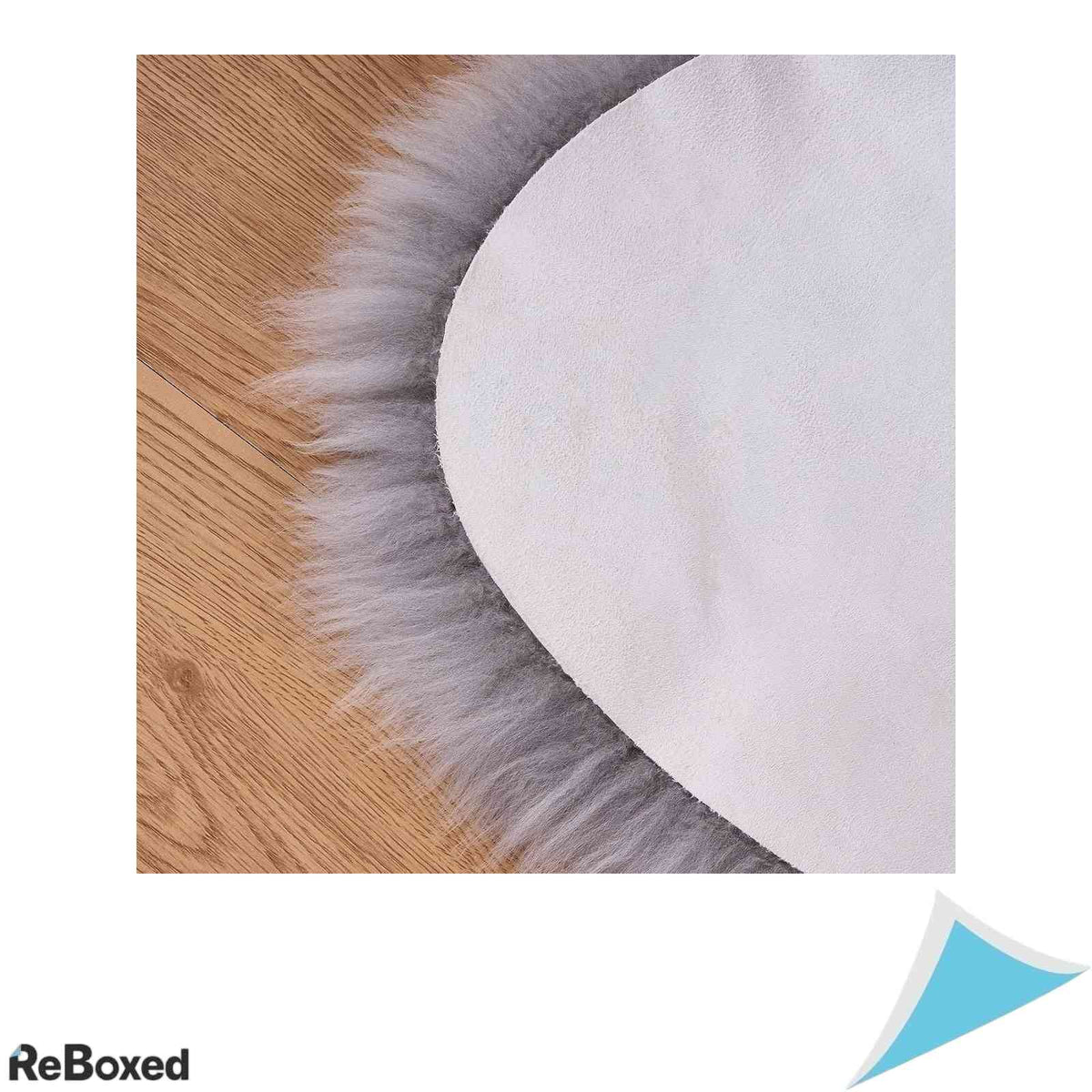 Covor si Blana Decorativa Derwent din Blana Naturala de Oaie din Noua Zeelanda 90x100 cm Luxos si Moale