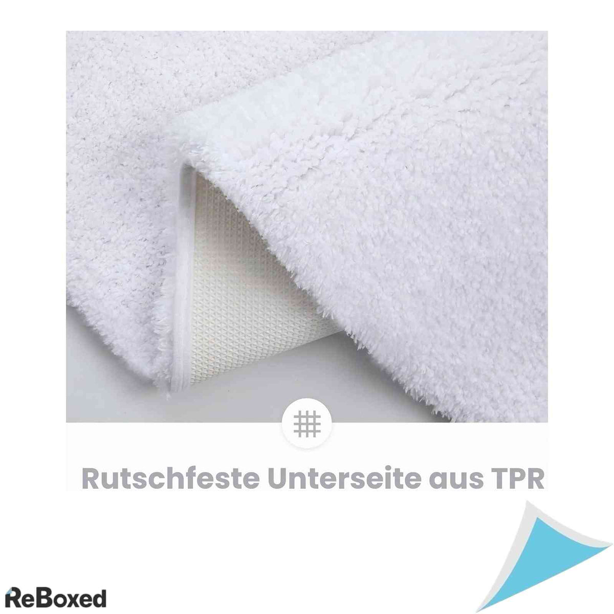 Covoras de Baie Homaxy Microfibra Plusata Baza Antiderapanta TPR Absorbtie Rapida Lavabil