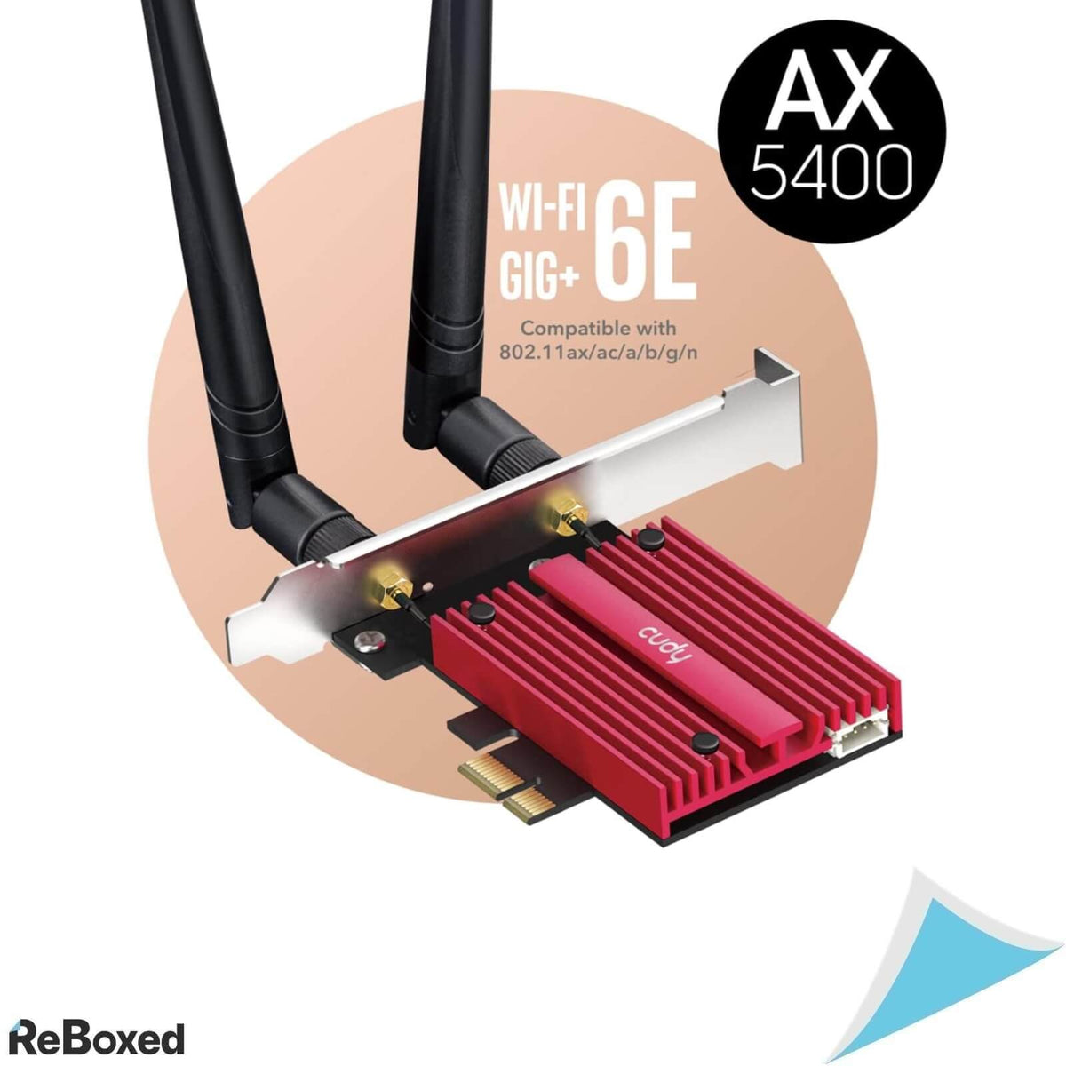 Cudy AX5400 Placa PCI-e Wireless 6E 2 Antene Bluetooth 5.2