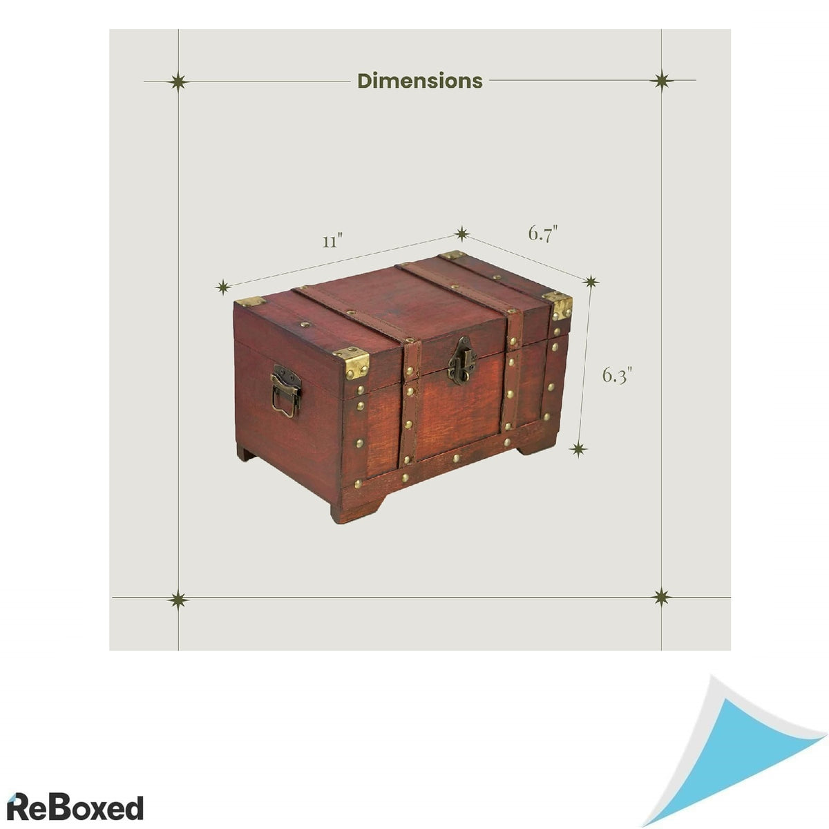 BRYNNBERG Cufar Comoara Pirat din Lemn – Model Miami