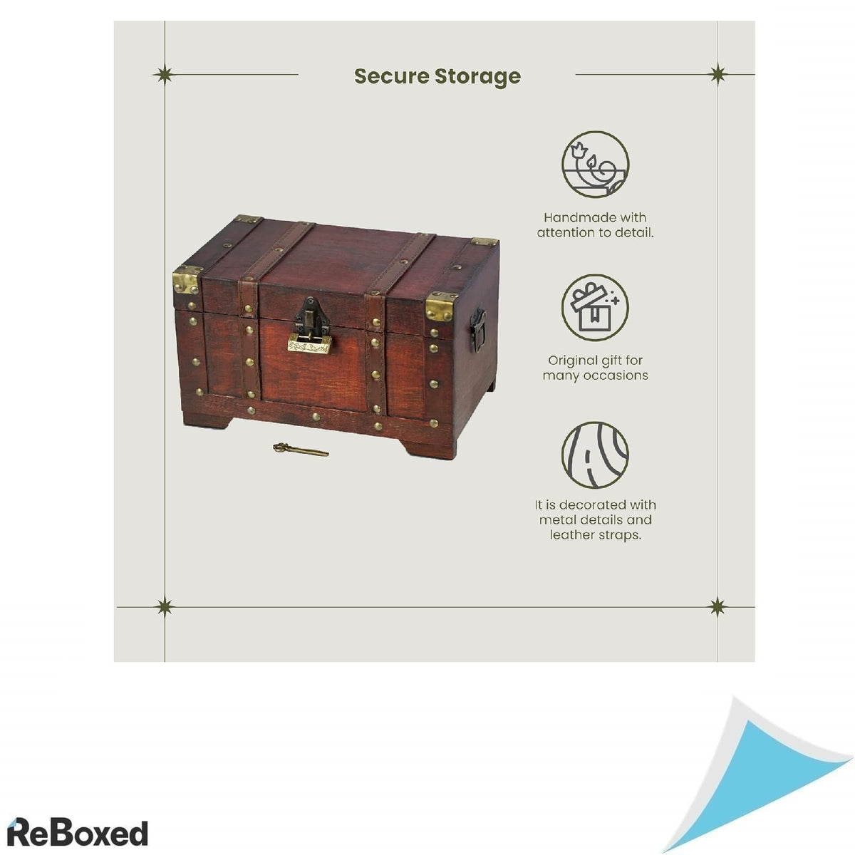 BRYNNBERG Cufar Comoara Pirat din Lemn – Model Miami