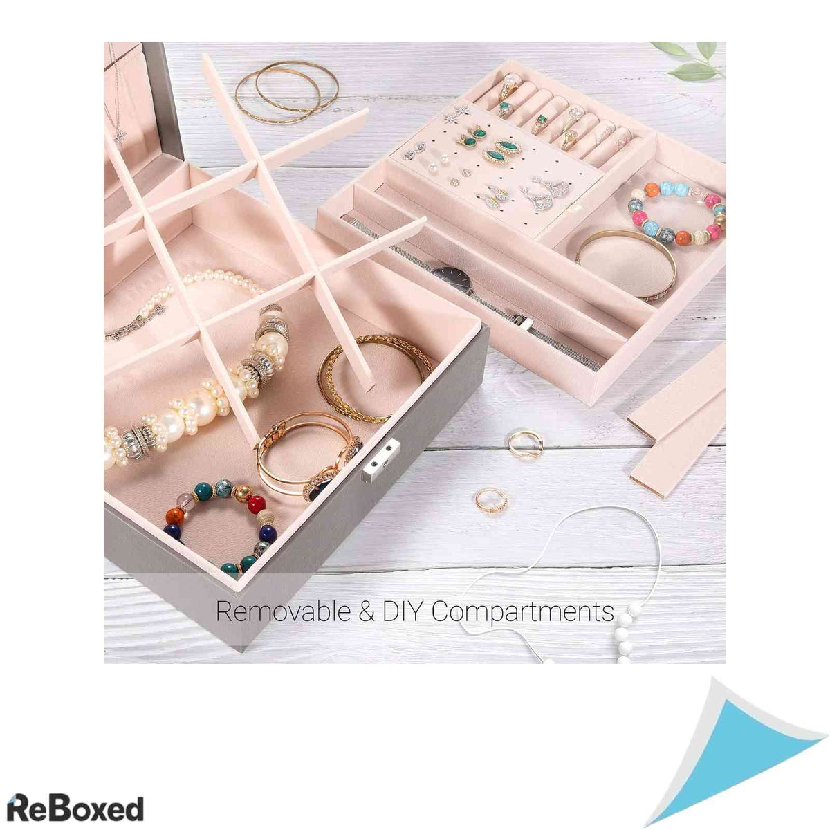 Cutie Bijuterii Organizator Allinside, 2 Niveluri