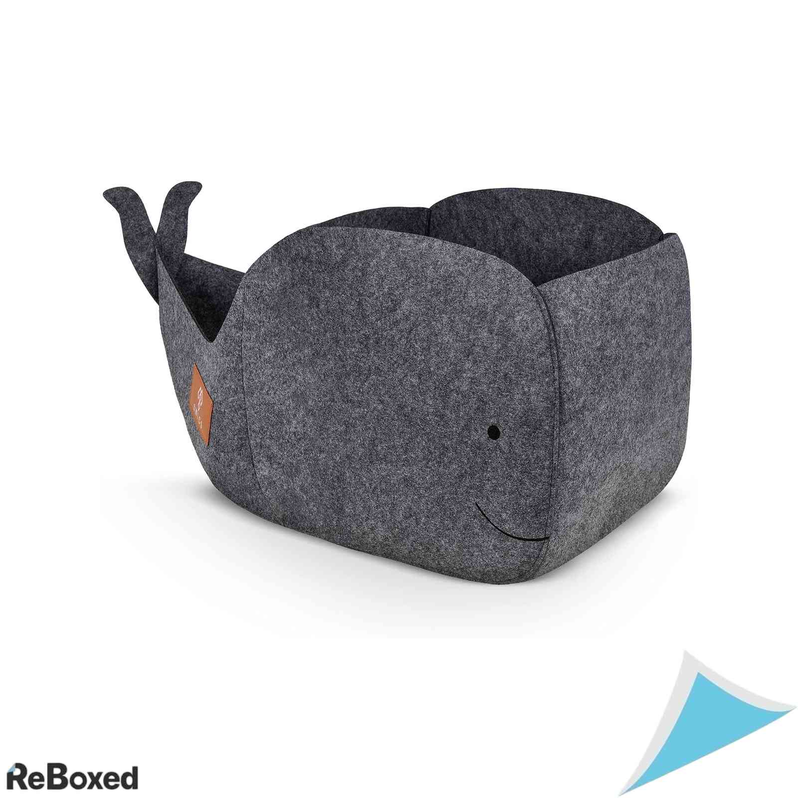 Cutie Depozitare Jucarii din Fetru 30L Model Balena Compatibila Raft Kallax Pliabila