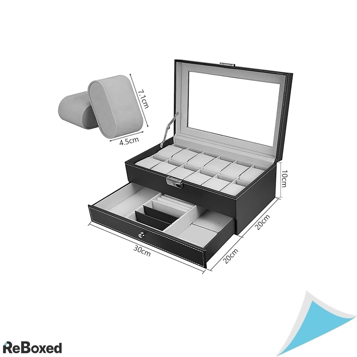 Cutie pentru Ceasuri WUWEOT – Depozitare Elegantă și Practică pentru 12 Ceasuri