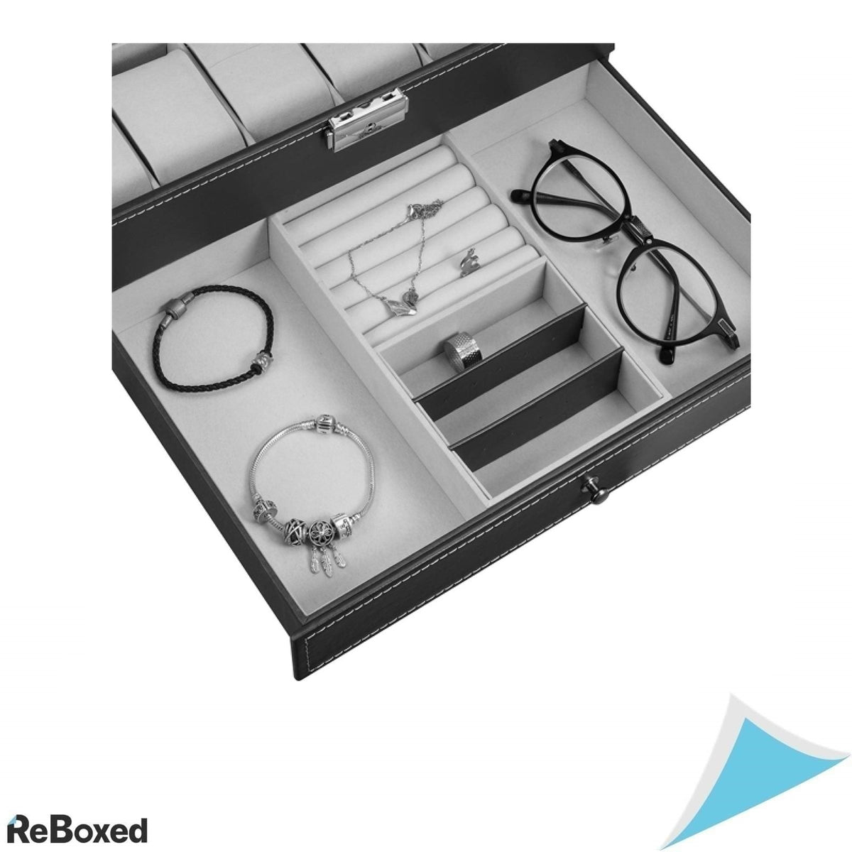 Cutie pentru Ceasuri WUWEOT – Depozitare Elegantă și Practică pentru 12 Ceasuri