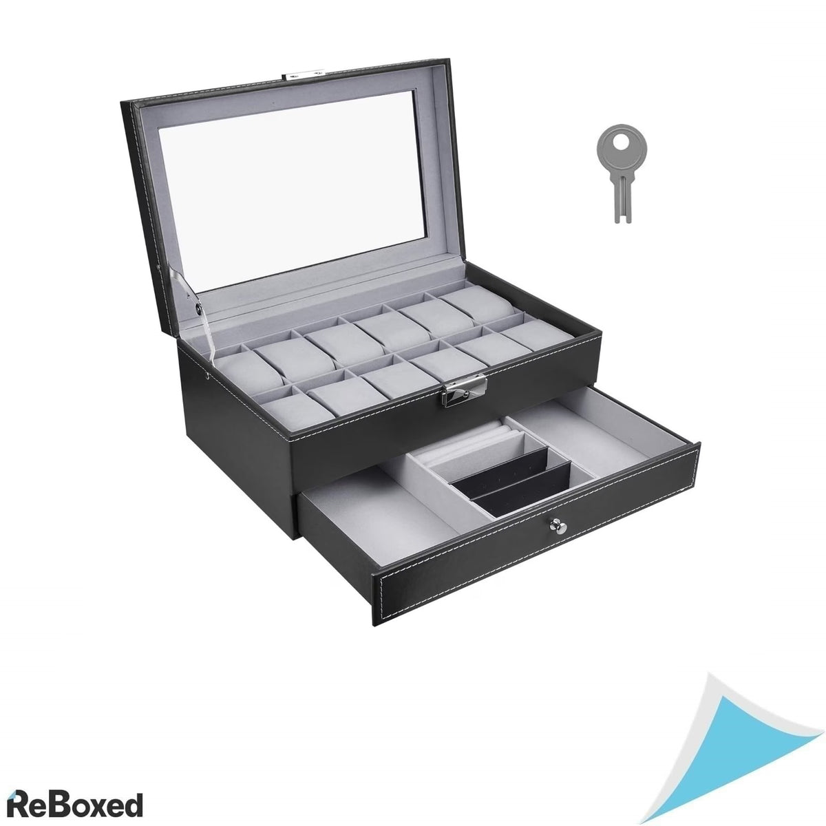 Cutie pentru Ceasuri WUWEOT – Depozitare Elegantă și Practică pentru 12 Ceasuri