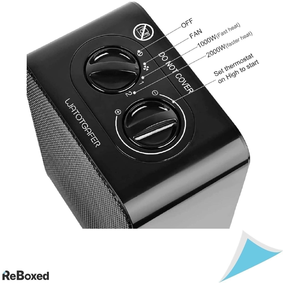 Cxhome Aeroterma cu Ventilator 2000W 60 m3