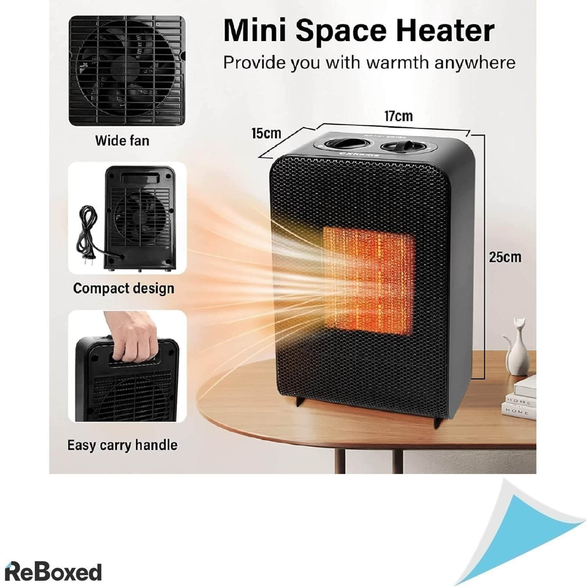 Cxhome Aeroterma cu Ventilator 2000W 60 m3