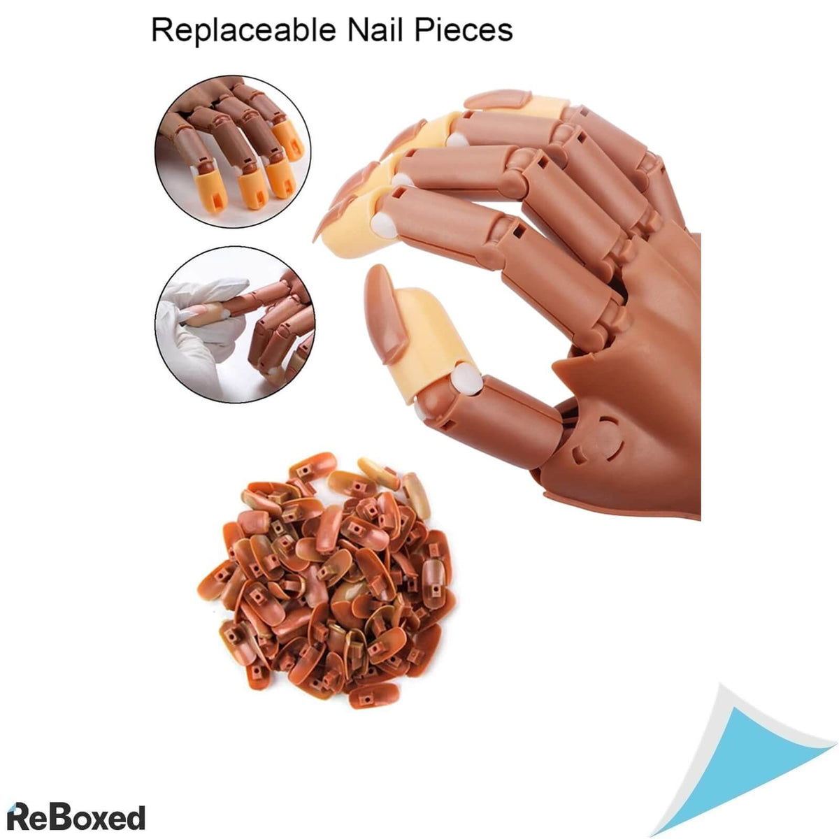 Deciniee Mana de Antrenament Exersare Unghii Acrilice 100 Buc