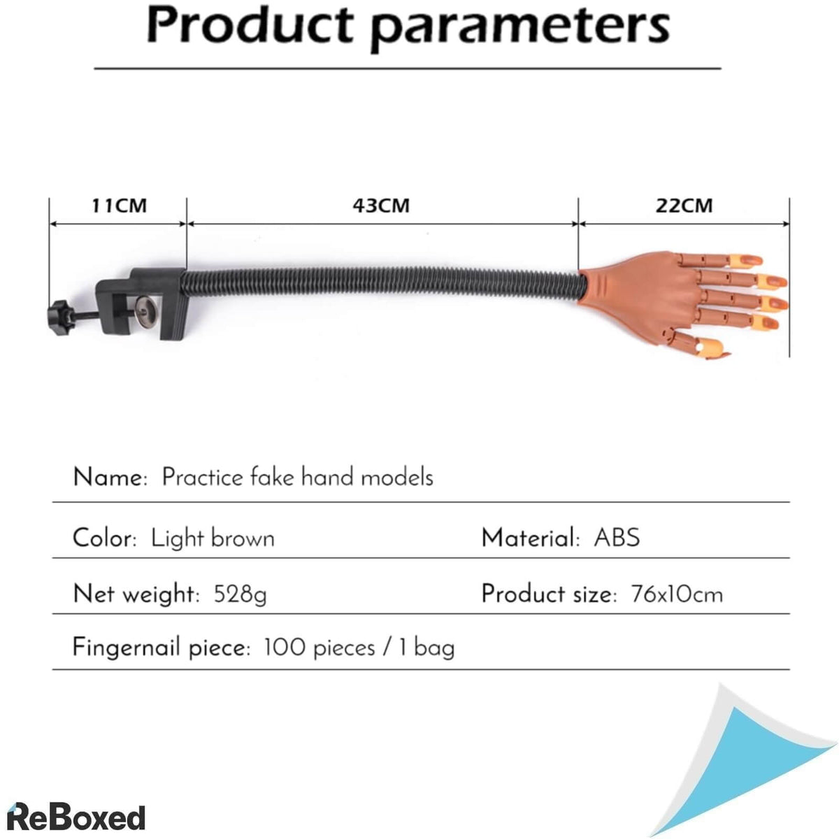 Deciniee Mana de Antrenament Exersare Unghii Acrilice 100 Buc