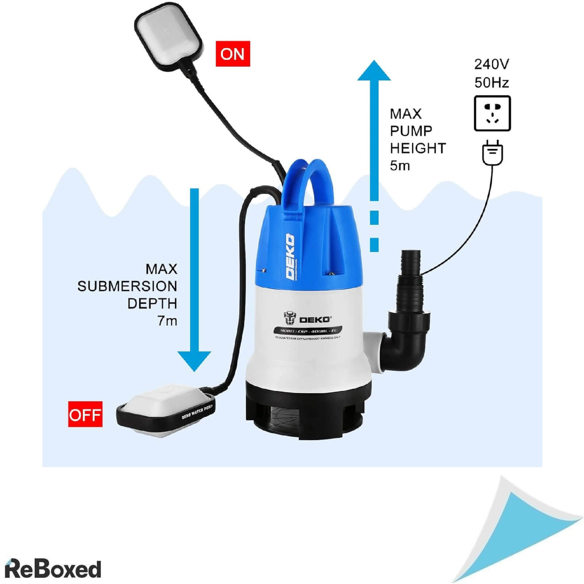 Deko CSP 400BL EUBS Pompa Submersibila 8000l/h