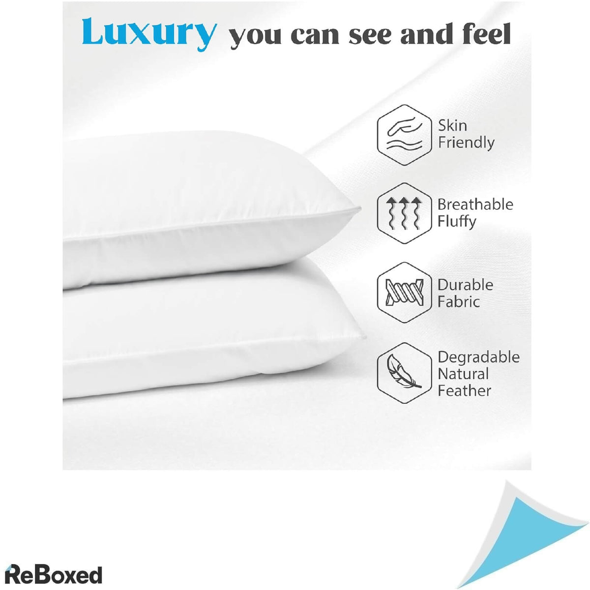 Deodar Set 2 Perne Mari pentru Dormitor 80x80 cm