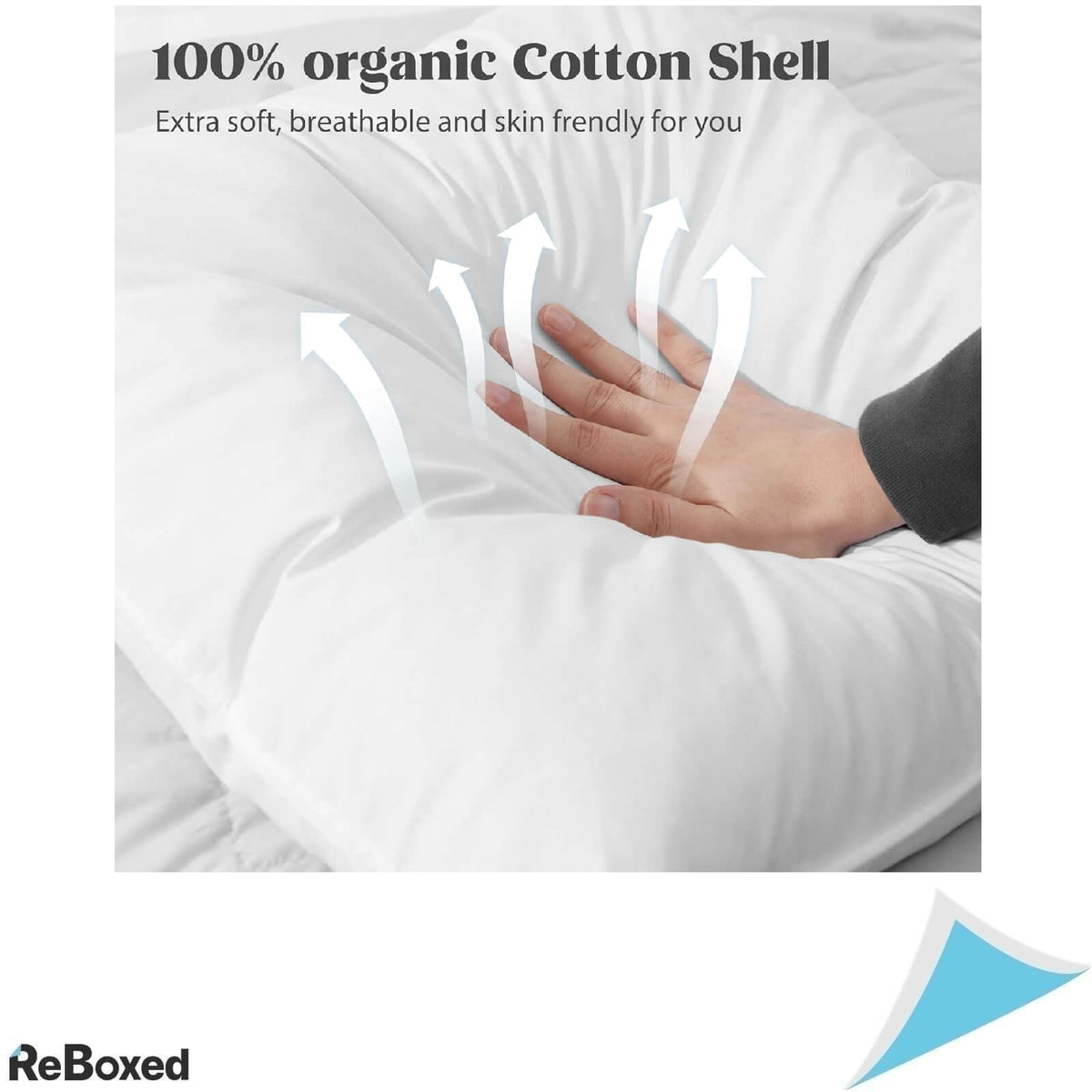 Deodar Set 2 Perne Mari pentru Dormitor 80x80 cm