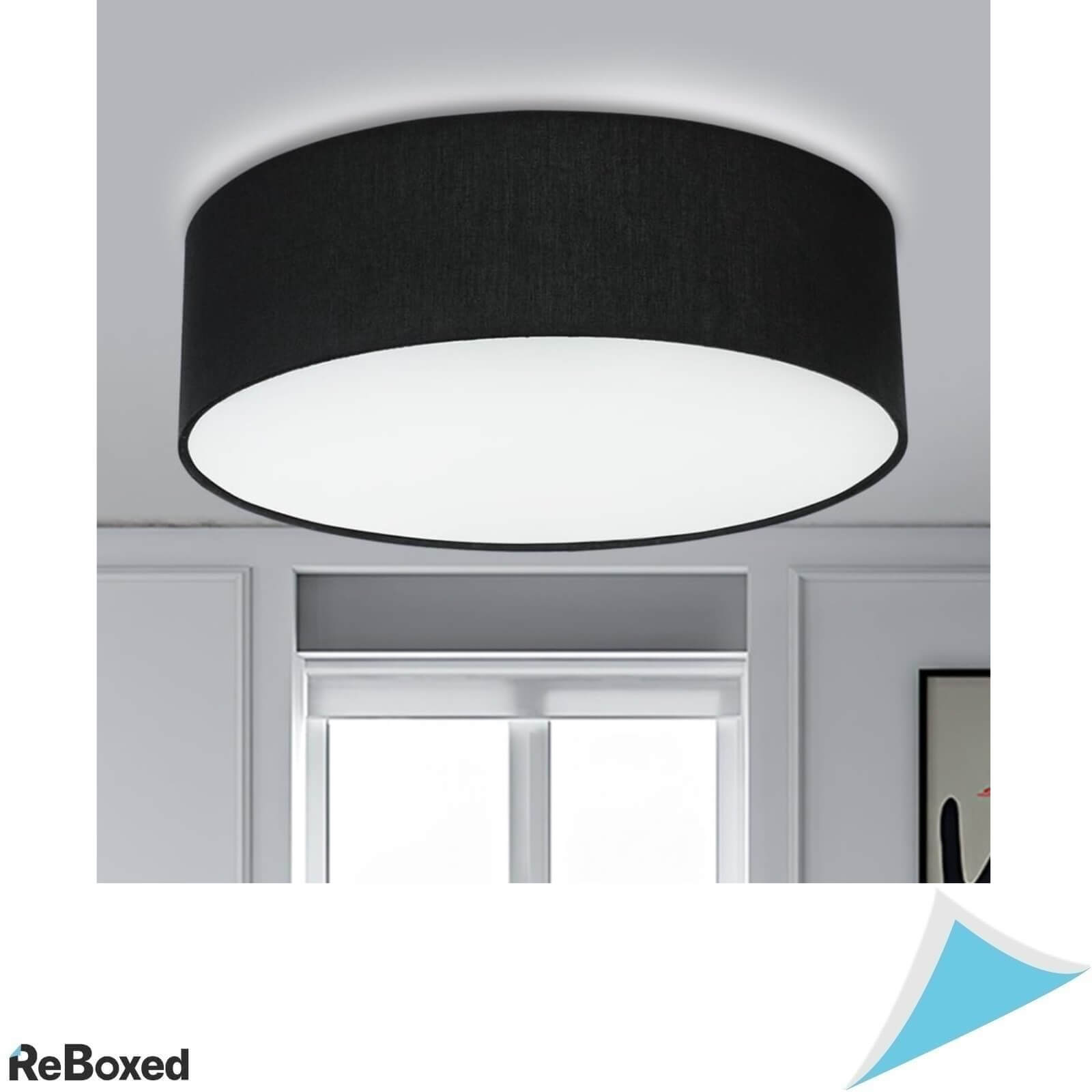 Depuley Plafoniera Rotunda LED E27 din Material Textil