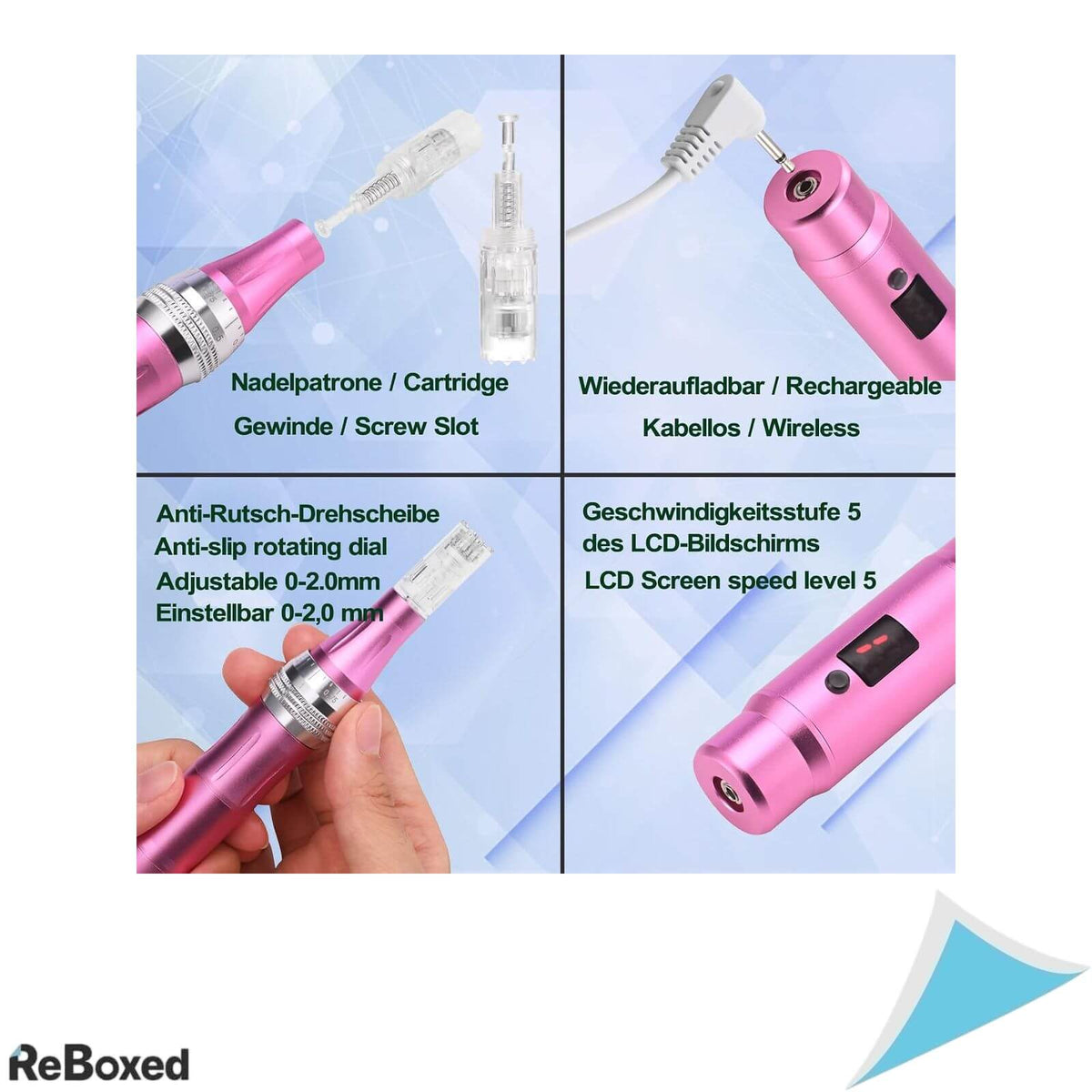 Dermapen electric URYOUTH Y2 wireless pentru microneedling