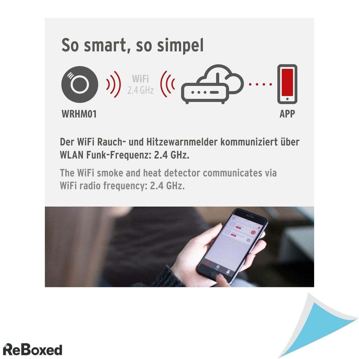 Detector inteligent de fum si caldura Brennenstuhl WRHM01 Connect Wi-Fi