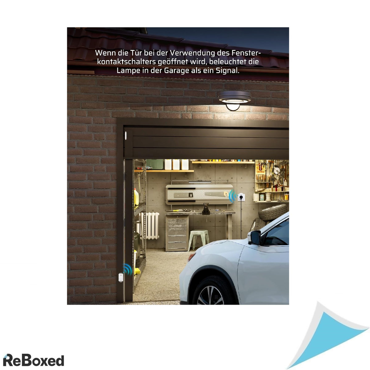 DEWENWILS Comutator Magnetic Fereastra- Priza Radio 3680W, 30m Raza