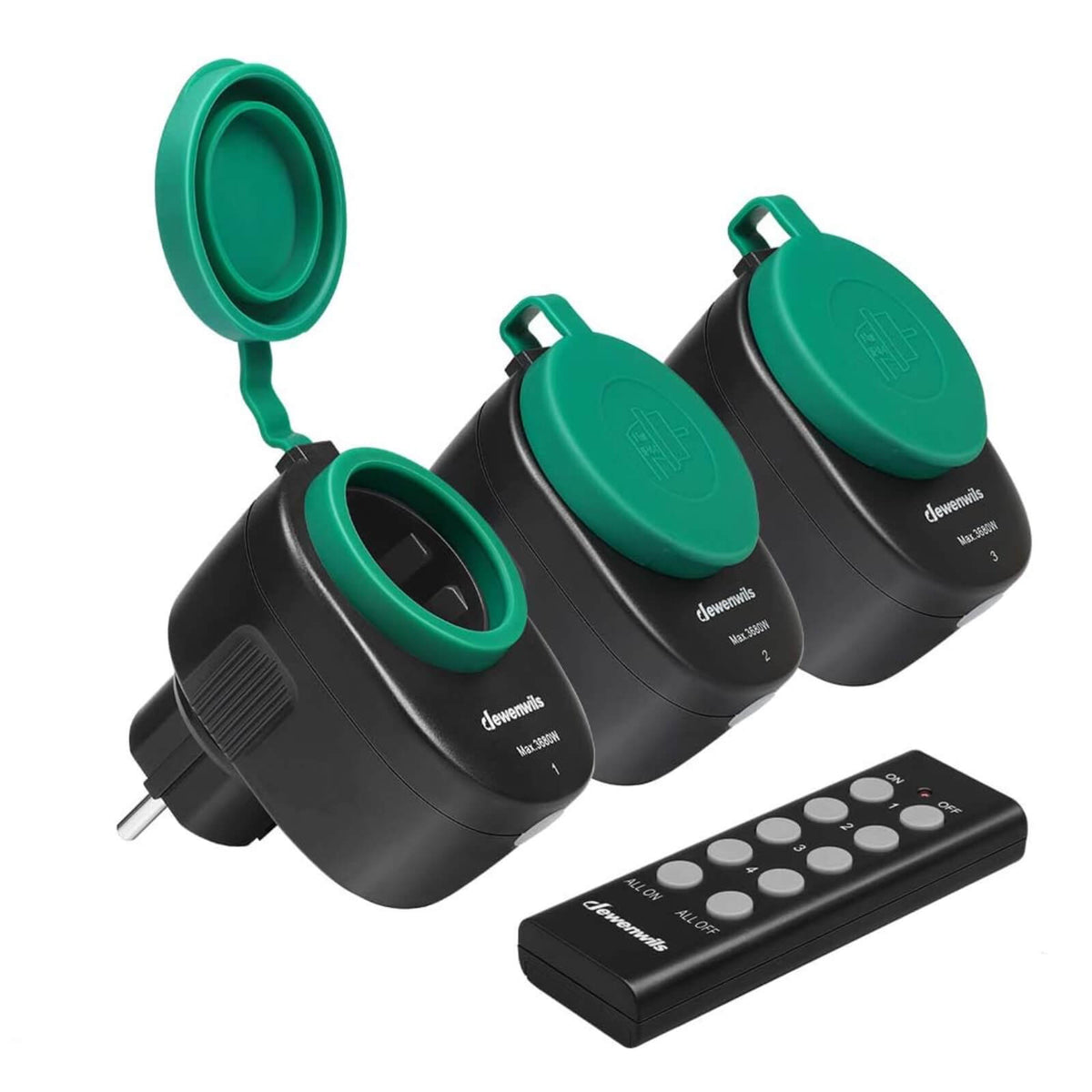 Dewenwils Set 3 Prize Exterior cu Telecomanda 3680W