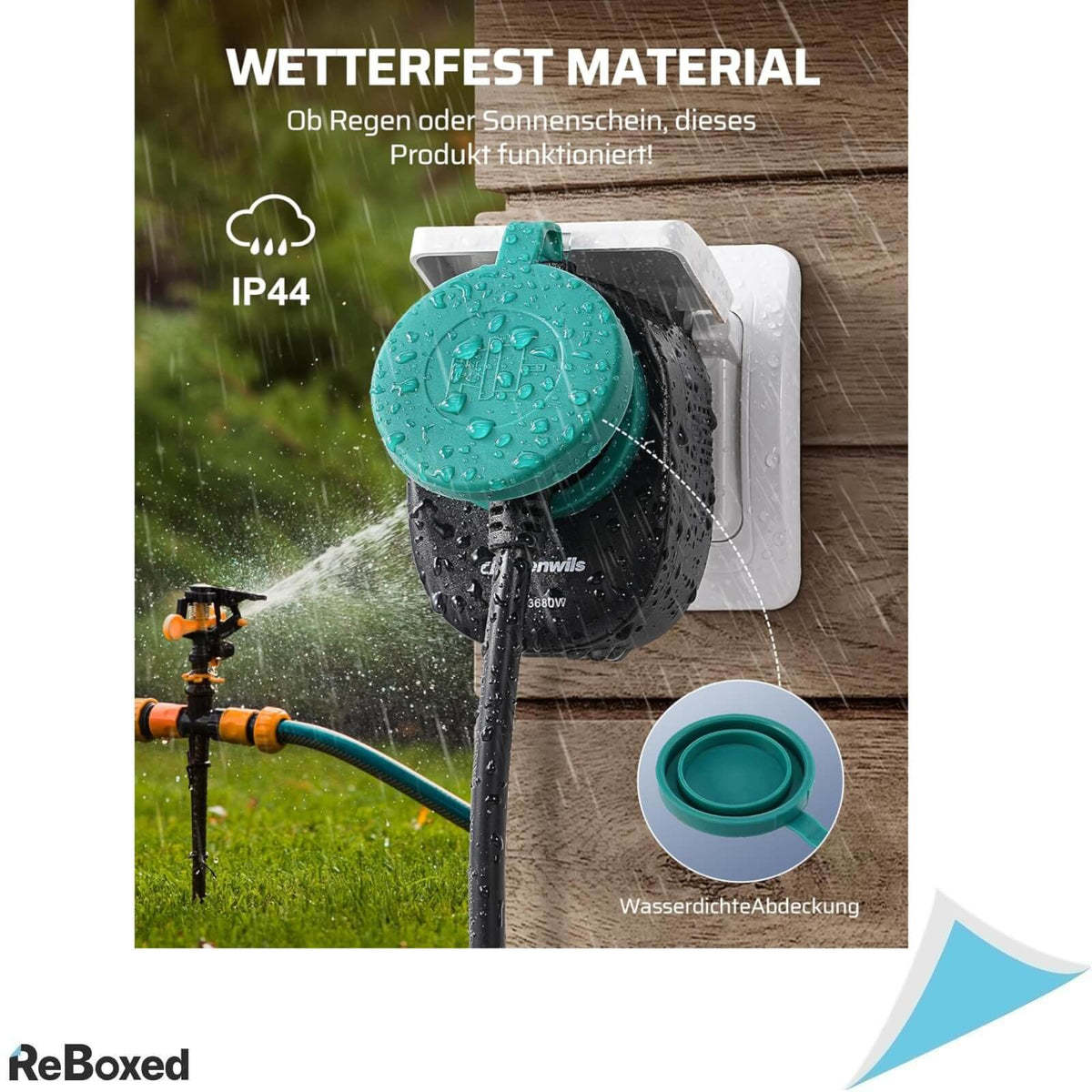 Dewenwils Priza Inteligenta de Exterior 230V 3680W WiFi IP44 Alexa 2buc