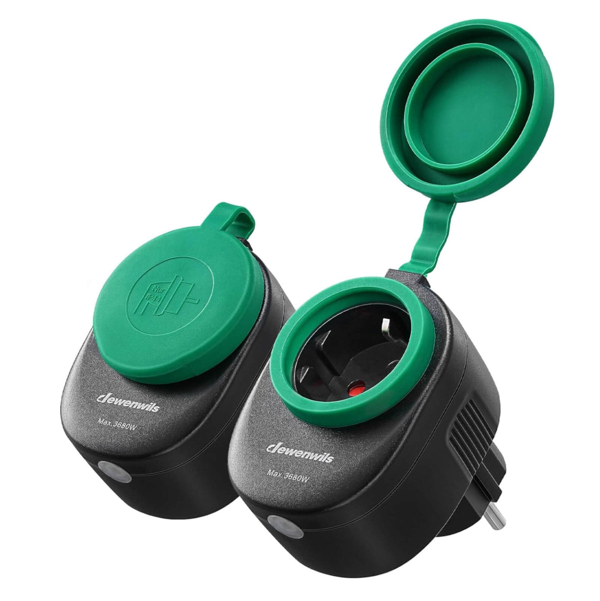 Dewenwils Priza Inteligenta de Exterior 230V 3680W WiFi IP44 Alexa 2buc