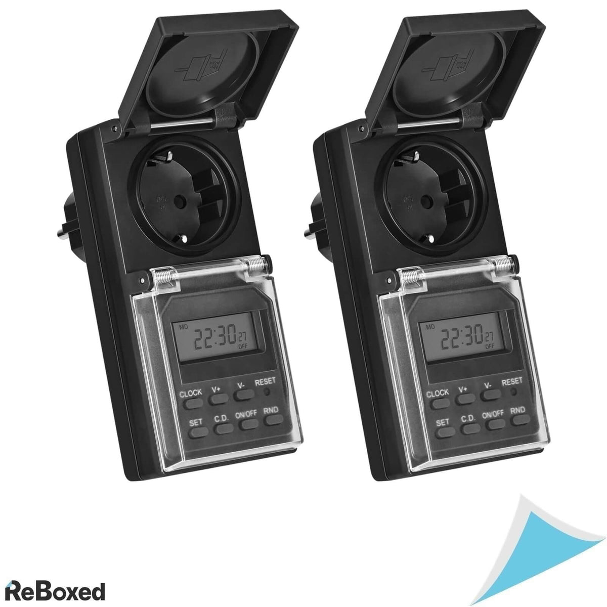 Dewenwils Priza pentru Temporizator de Exterior 16A 3680W 2 Buc