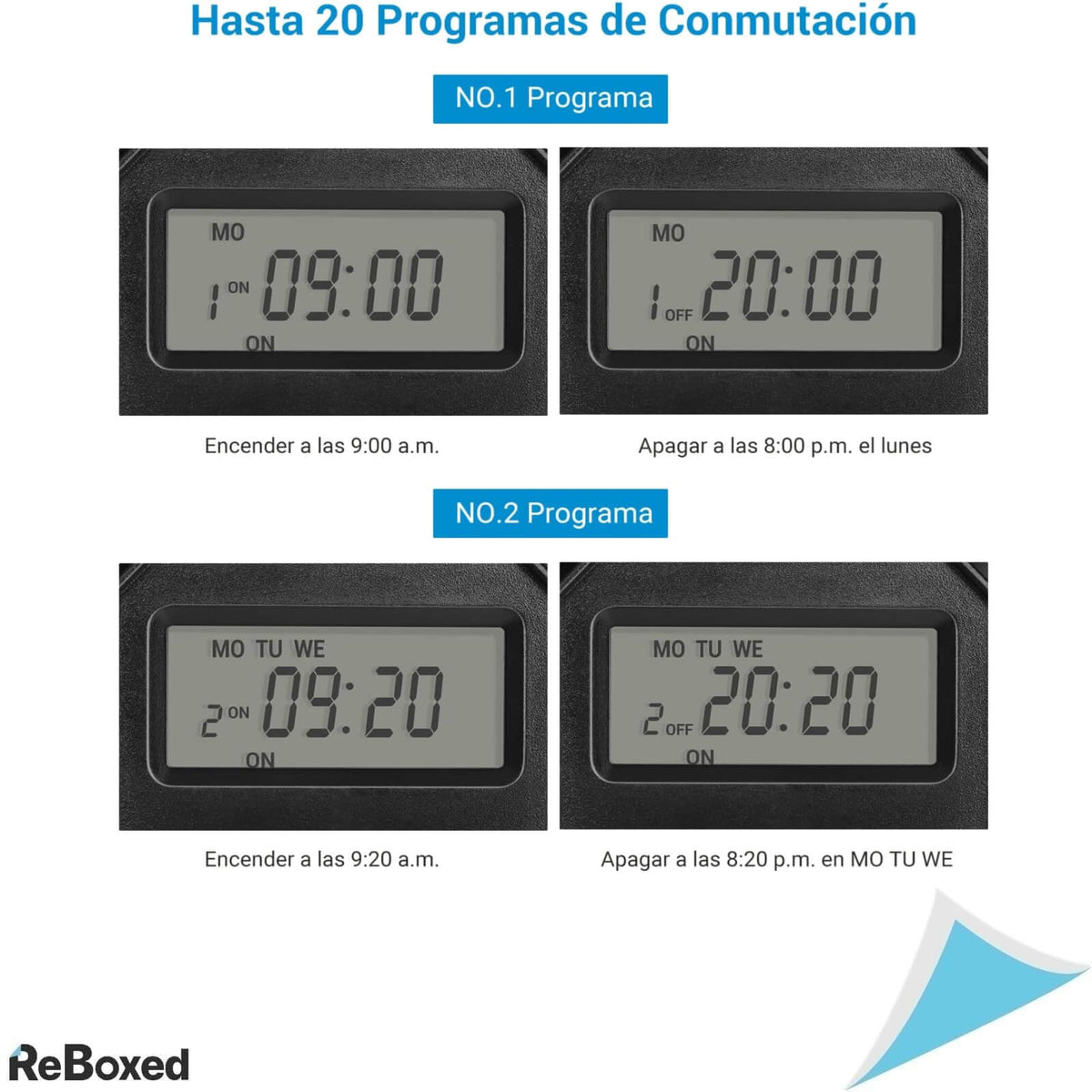 Dewenwils Priza pentru Temporizator de Exterior 16A 3680W 2 Buc