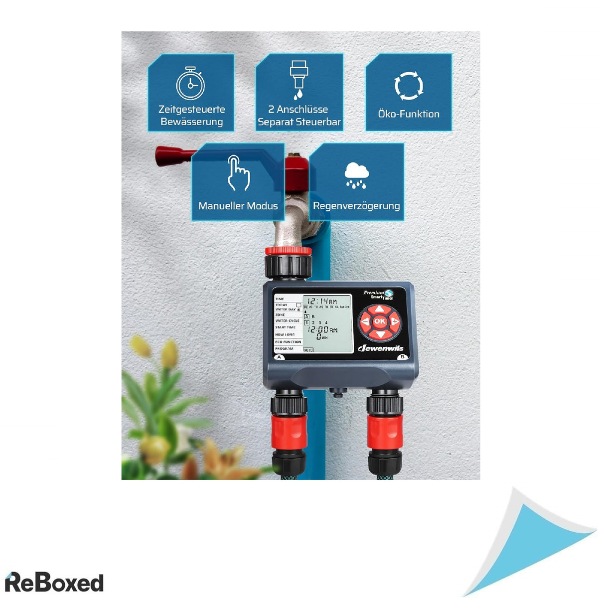 Programator irigare DEWENWILS cu 2 iesiri independente