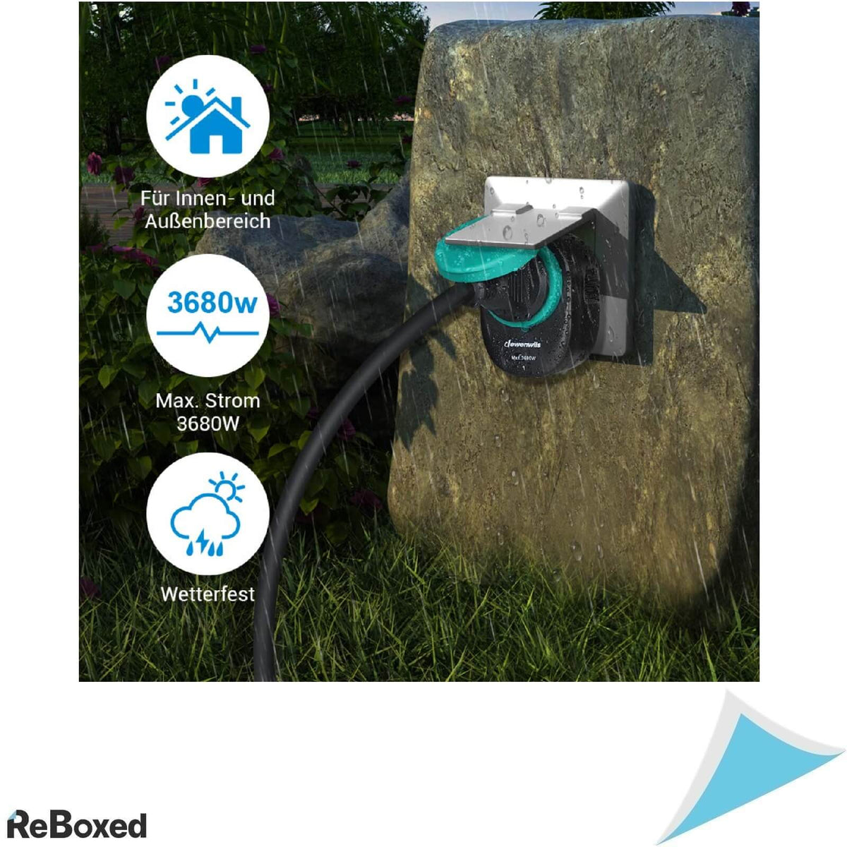 Dewenwils Set 4 Prize Exterior cu Telecomanda 3680W