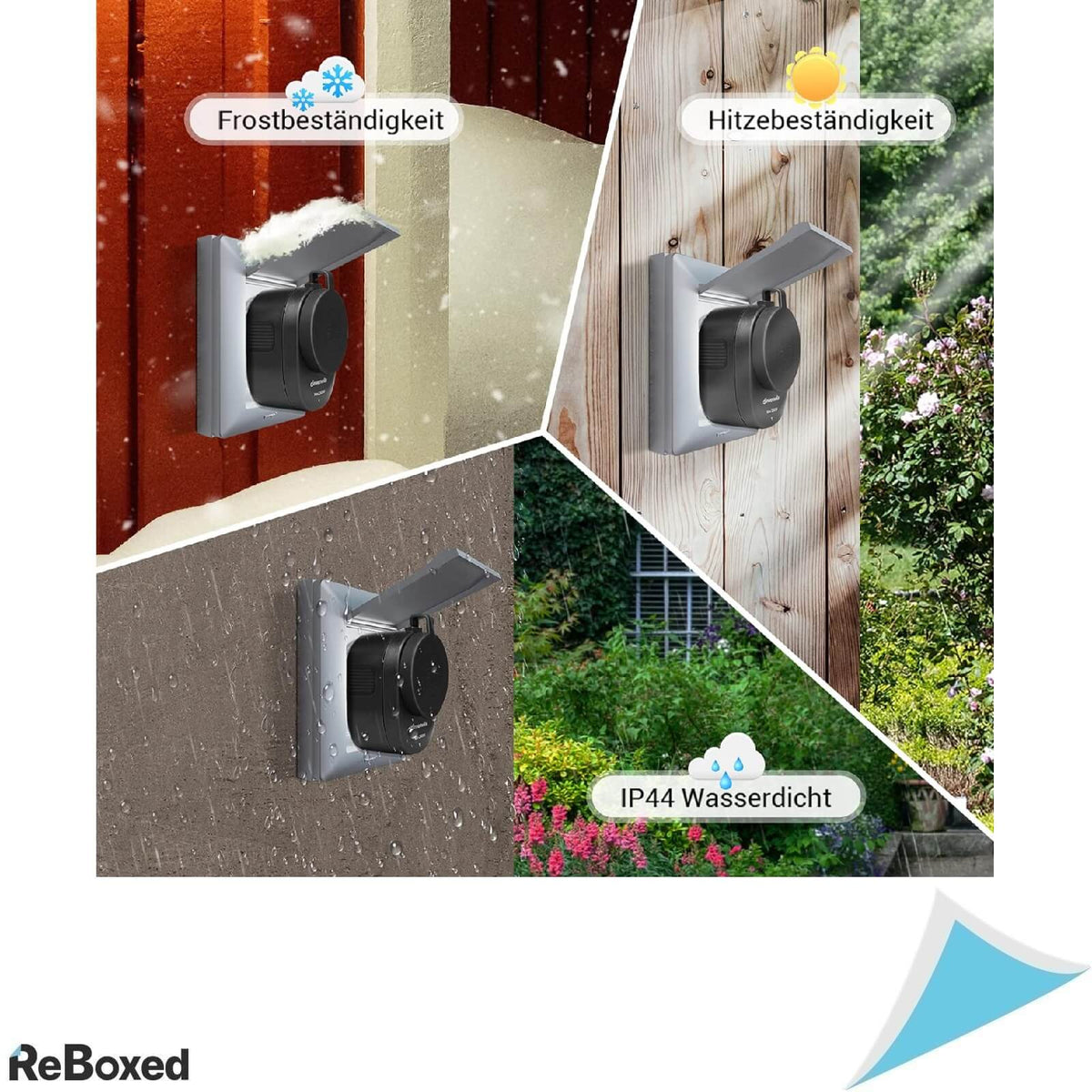 Dewenwils Set 4 Prize Telecomandabile 2300W IP44