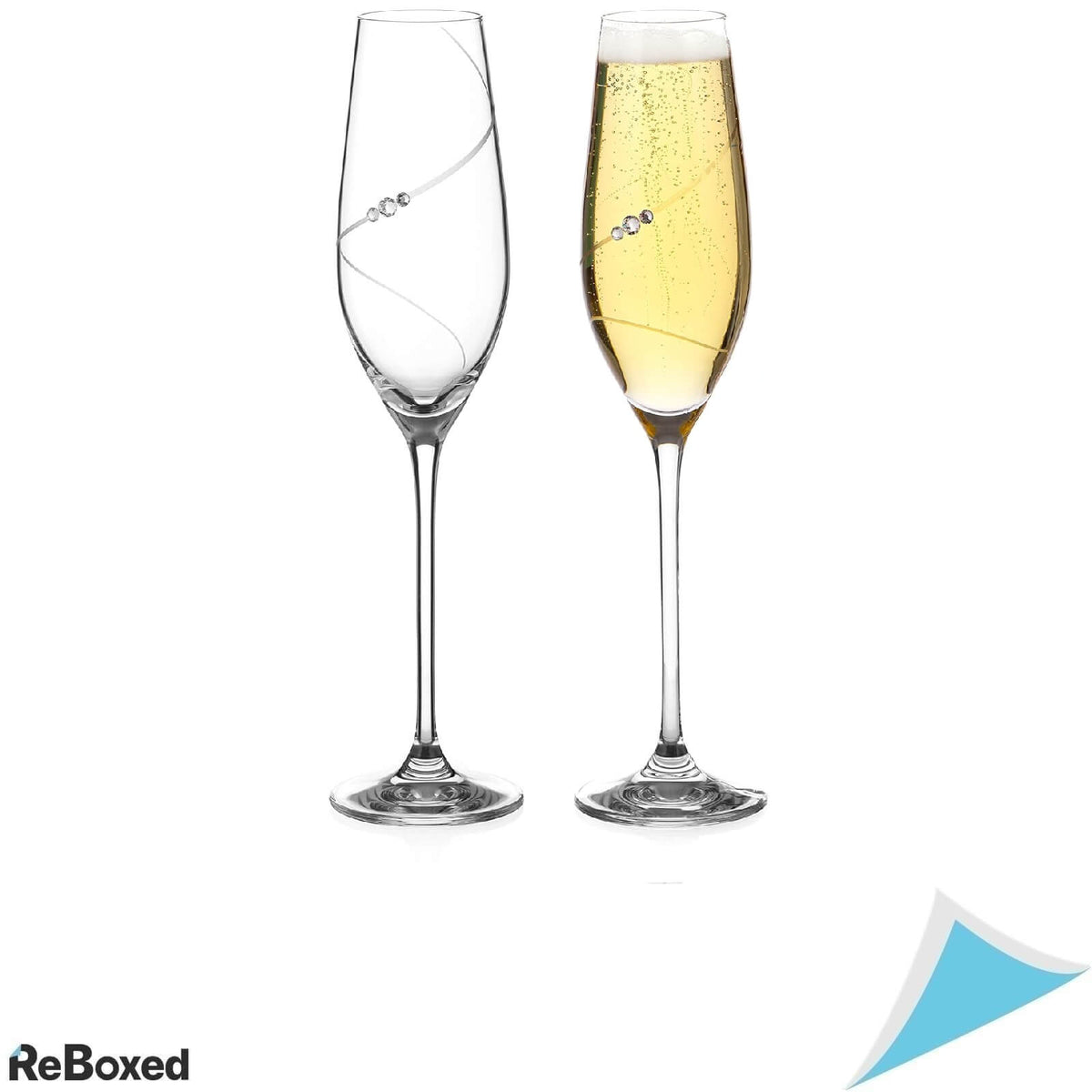 DIAMANTE Set 2 Pahare Sampanie 210ml