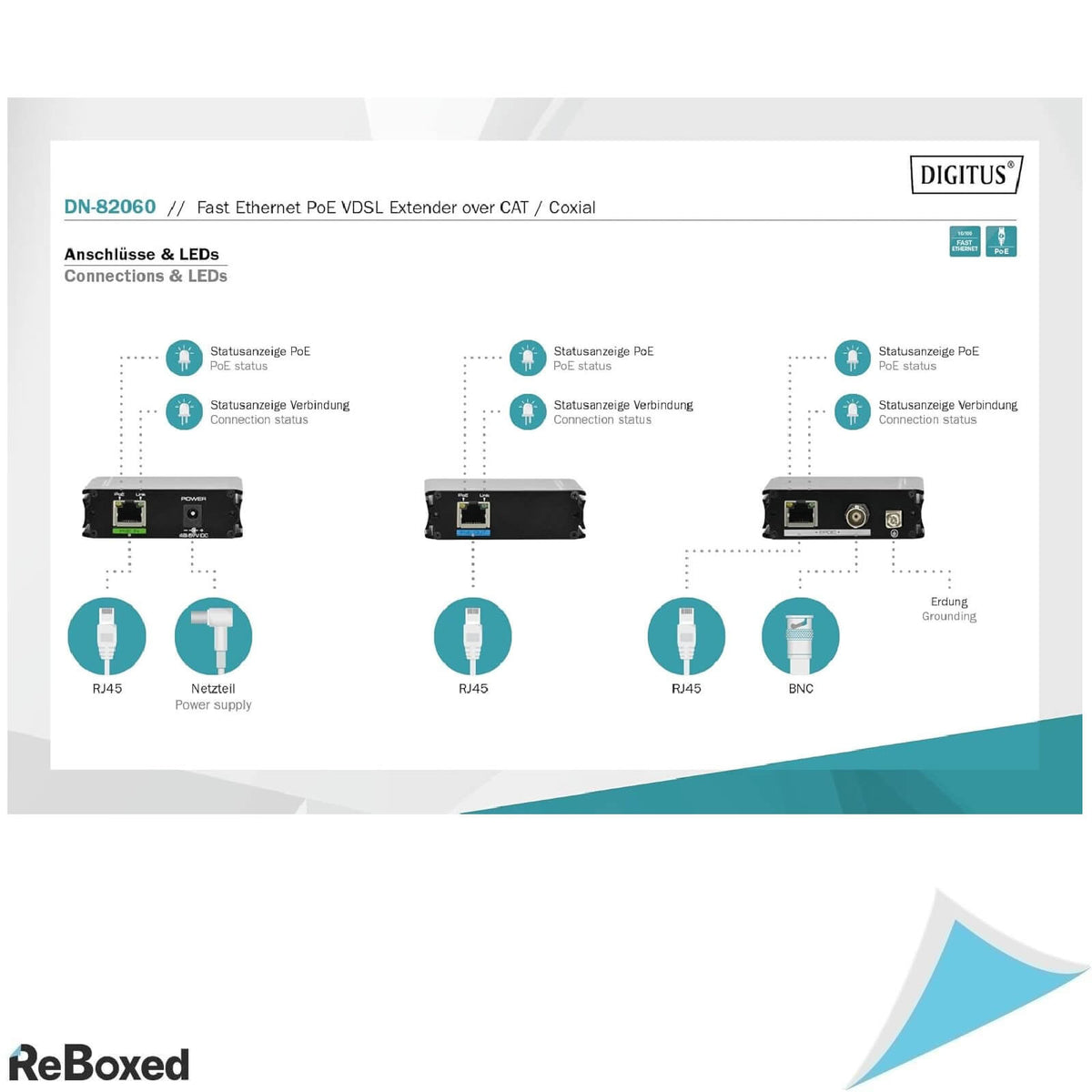 Digitus DN-82060 Set PoE + Extender 100Mbps