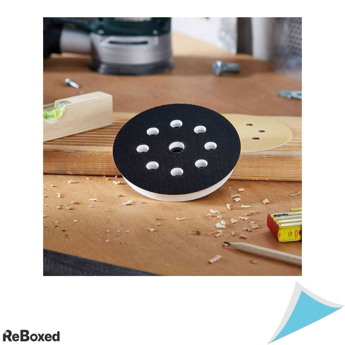 Disc de Slefuit Bosch 2608601607, Diametru 125 mm, Dureitate Medie, 8 Gauri, Prindere Sici-Arici (Velcro), pentru Slefuitor Excentric