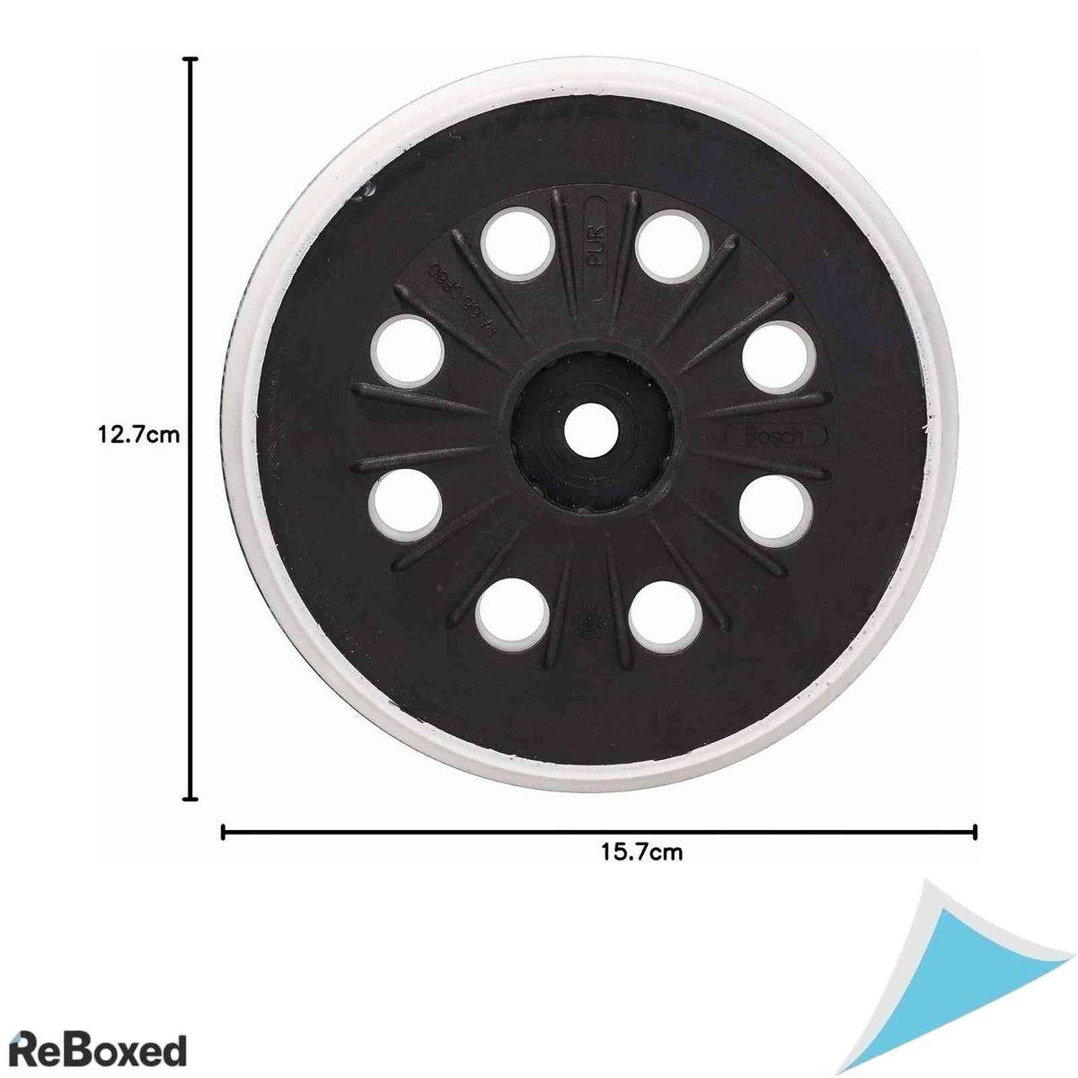 Disc de Slefuit Bosch 2608601607, Diametru 125 mm, Dureitate Medie, 8 Gauri, Prindere Sici-Arici (Velcro), pentru Slefuitor Excentric